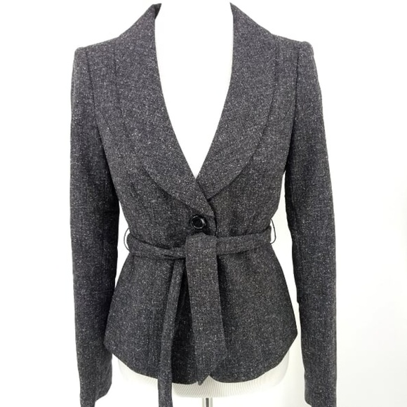 The Limited Jackets & Blazers - New The Limited Small Blazer Jacket Gray Fleck